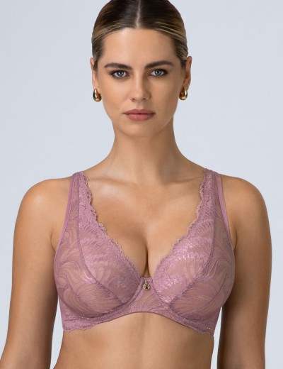 Бюстгальтер на большую грудь Alles ESSENZA ROSA M plus bralette, Цвет: розовый, Размеры: 65H, изображение 3
