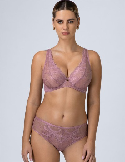 Бюстгальтер на большую грудь Alles ESSENZA ROSA M plus bralette, Цвет: розовый, Размеры: 65H, изображение 4