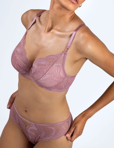 Кружевные трусики бразилиана Alles ESSENZA ROSA brazyliany, Цвет: розовый, Размеры: S, изображение 4