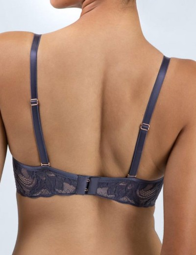 Бюстгальтер с пуш-ап вкладышами Alles LUCE VIOLA P-UP grafit, Цвет: графит, Размеры: 70B, изображение 2