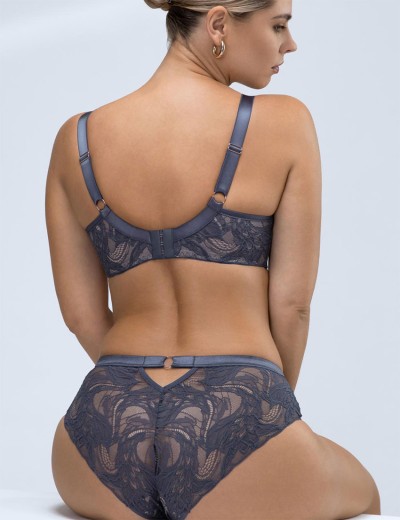 Кружевные трусики Alles LUCE VIOLA figi grafit, Цвет: графит, Размеры: S, изображение 4