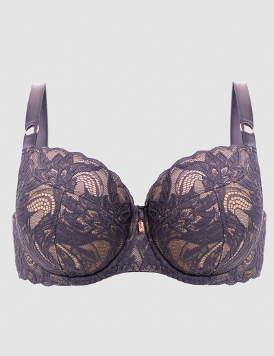 Бюстгальтер полупоролон Alles LUCE VIOLA PU grafit, Цвет: графит, Размеры: 70F, изображение 8