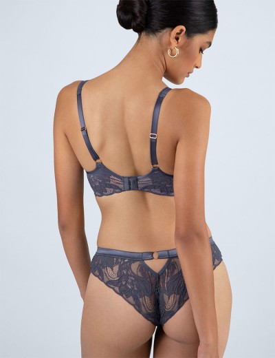 Кружевной бюстгальтер Alles LUCE VIOLA bralette grafit, Цвет: графит, Размеры: 65D, изображение 5