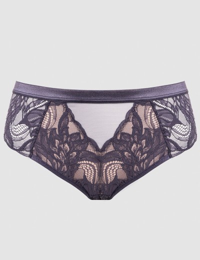 Кружевные трусики Alles LUCE VIOLA figi grafit, Цвет: графит, Размеры: S, изображение 5