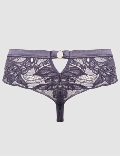 Кружевные стринги Alles LUCE VIOLA stringi classic grafit, Цвет: графит, Размеры: S, изображение 7