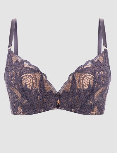 Бюстгальтер пуш-ап без косточек Alles LUCE VIOLA super P-UP grafit, Цвет: графит, Размеры: 65C, изображение 9