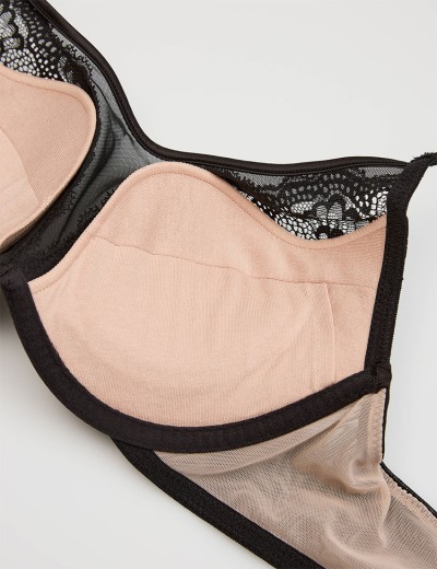 Бюстгальтер с пуш-ап вкладышами Esotiq CROWN 43746 черный, Цвет: черный, Размеры: 70B, изображение 8