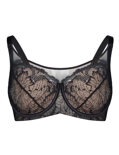 Бюстгальтер-топ с поролоновыми чашками Esotiq CROWN 43747 черный, Цвет: черный, Размеры: 65F, изображение 10