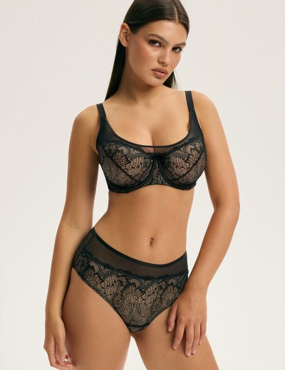 Трусы высокие Esotiq CROWN 43750 черный, Цвет: черный, Размеры: S, изображение 3