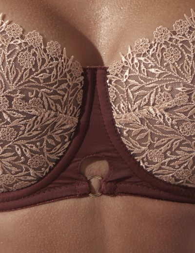 Бюстгальтер мягкий балконет Kinga LIV II 1212-SC, Цвет: шоколадный, Размеры: 75B, изображение 4