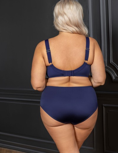 Мягкий бюстгальтер с подкроем Kris Line MOONLIGHT soft full cup, Цвет: темно-синий, Размеры: 100D, изображение 6