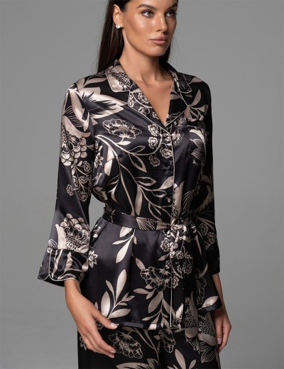 Брючный комплект Mia-Amore CARMINA 4834 черный, Цвет: черный, Размеры: 2XL, изображение 2