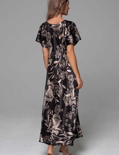 Длинная сорочка с рельефами Mia-Amore CARMINA 4838 черный, Цвет: черный, Размеры: 2XL, изображение 2