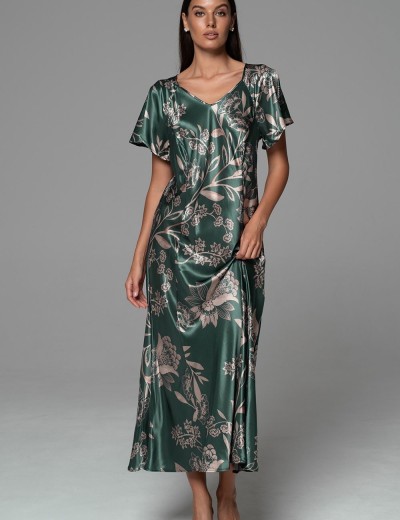 Длинная сорочка с рельефами Mia-Amore CARMINA 4838 изумрудный, Цвет: изумрудный, Размеры: 2XL, изображение 4