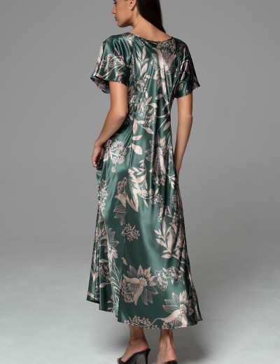 Длинная сорочка с рельефами Mia-Amore CARMINA 4838 изумрудный, Цвет: изумрудный, Размеры: 2XL, изображение 3