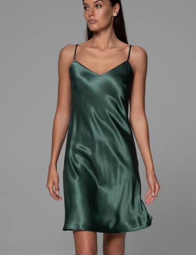 Сорочка из натурального шёлка Mia-Amore CARMINA 4841 изумрудный, Цвет: изумрудный, Размеры: 3XL, изображение 3