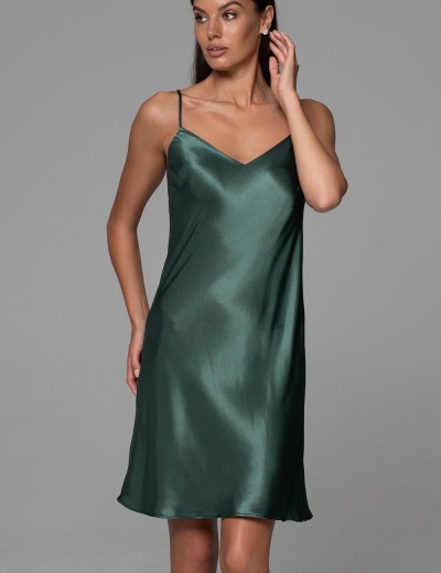 Сорочка из натурального шёлка Mia-Amore CARMINA 4841 изумрудный, Цвет: изумрудный, Размеры: 3XL, изображение 4