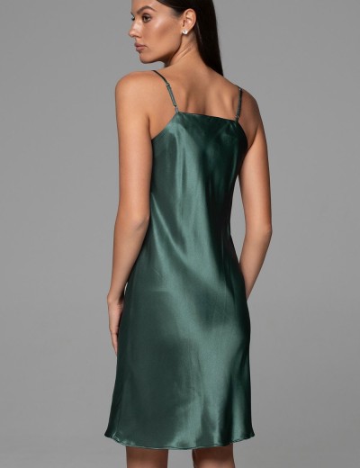 Сорочка из натурального шёлка Mia-Amore CARMINA 4841 изумрудный, Цвет: изумрудный, Размеры: 3XL, изображение 2