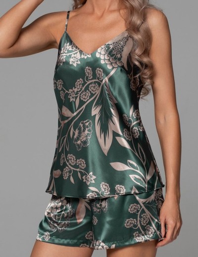 Пижама топ с шортами Mia-Amore CARMINA 4842 изумрудный, Цвет: изумрудный, Размеры: 2XL, изображение 4