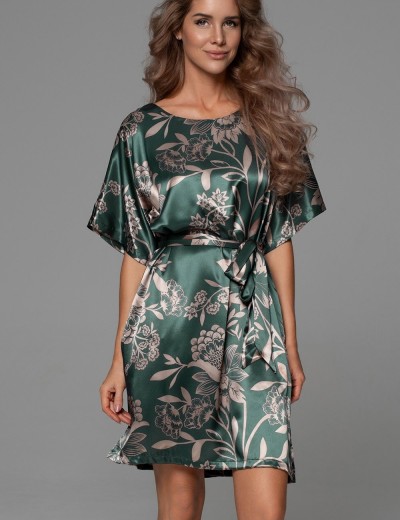 Шёлковая туника с поясом Mia-Amore CARMINA 4845 изумрудный, Цвет: изумрудный, Размеры: 6XL/7XL, изображение 4