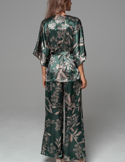 Шёлковый комплект-тройка Mia-Amore CARMINA 4847 изумрудный, Цвет: изумрудный, Размеры: 2XL, изображение 3