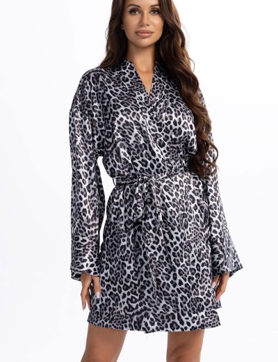 Халат с леопардовым принтом Mia-Amore MAGGIE 4793, Цвет: мультицвет, Размеры: 2XL/3XL, изображение 3