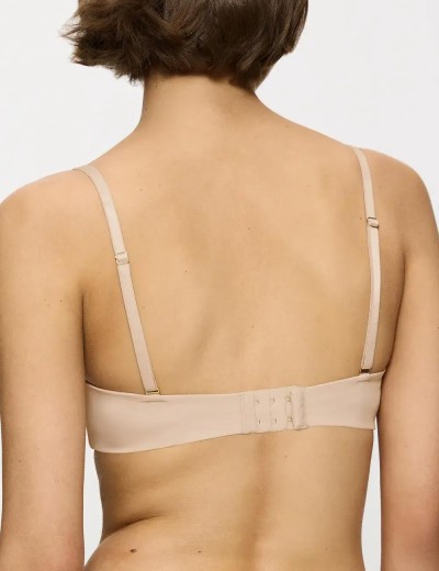 Гладкий бюстгальтер бандо Triumph BODY MAKE-UP ESSENTIALS WDP бежевый, Цвет: бежевый, Размеры: 70B, изображение 2