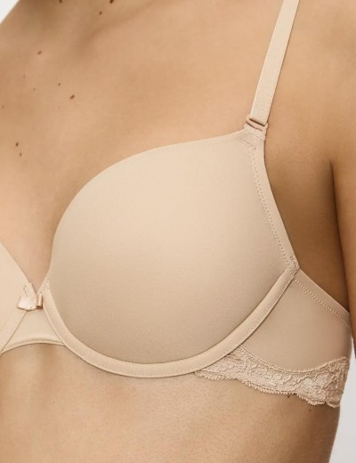 Бюстгальтер пуш-ап Triumph LOVELY MICRO WHUM телесный, Цвет: телесный, Размеры: 70A, изображение 3