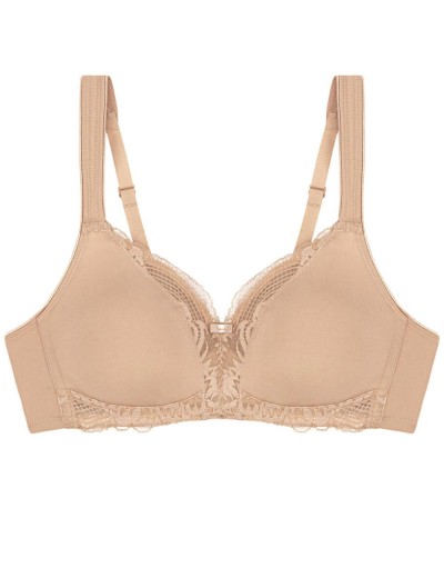Бюстгальтер без косточек Triumph MODERN LACE+COTTON N бежевый, Цвет: бежевый, Размеры: 80D, изображение 5