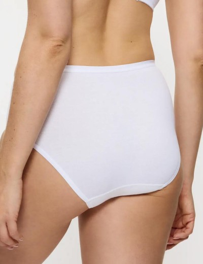 Хлопковые трусы слипы Triumph SENSE OF COTTON midi белый, Цвет: белый, Размеры: S, изображение 2