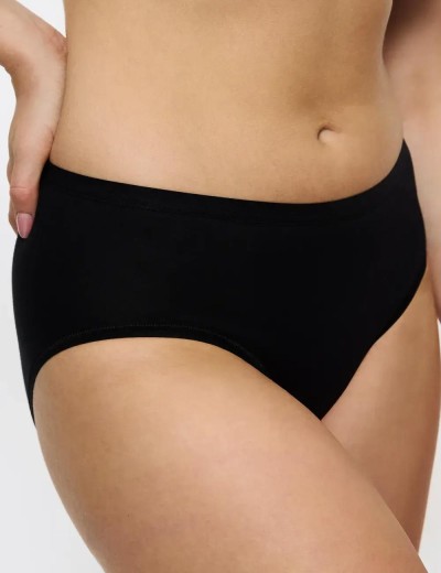 Хлопковые трусы слипы Triumph SENSE OF COTTON midi чёрный, Цвет: чёрный, Размеры: S, изображение 3