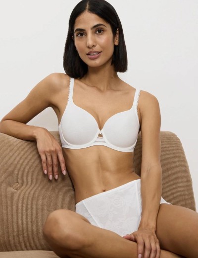 Бюстгальтер спейсер Triumph WILD ROSE SENSATION WP белый шёлк, Цвет: белый шёлк, Размеры: 70D, изображение 4