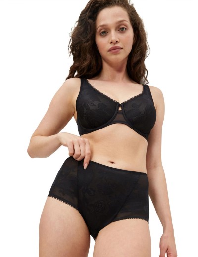 Высокие трусы Triumph WILD ROSE SENSATION maxi чёрный, Цвет: чёрный, Размеры: M, изображение 3