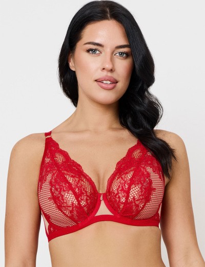 Бюстгальтер бралетт Subtille BELINDA RED bralette soft, Цвет: красный, Размеры: 65D, изображение 4