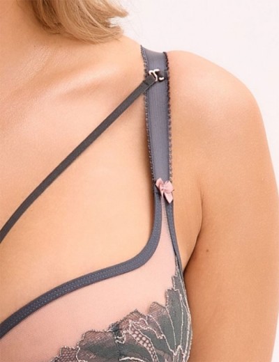 Бюстгальтер полумягкий Gaia 1318 PRIYA PU графит, Цвет: графит, Размеры: 70F, изображение 4