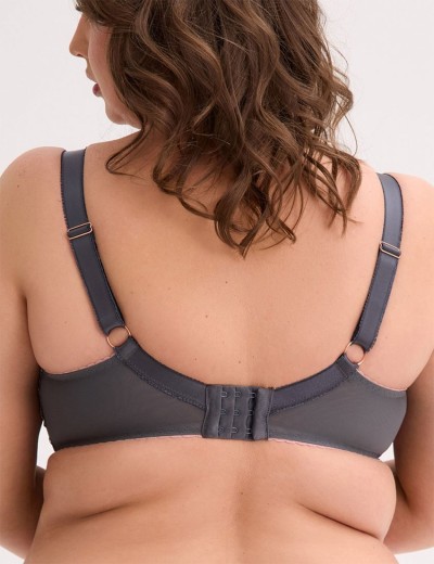 Бюстгальтер полумягкий большого размера Gaia 1318 PRIYA PU maxi графит, Цвет: графит, Размеры: 70K, изображение 2