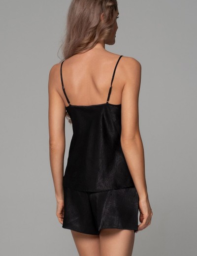 Комплект из топа и шорт Mia-Amore ANORA 4802 черный, Цвет: черный, Размеры: 2XL, изображение 2