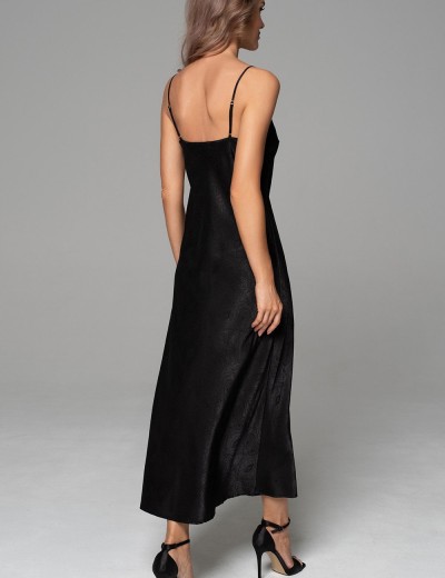 Сорочка с жаккадовым узором Mia-Amore ANORA 4804 черный, Цвет: черный, Размеры: 2XL, изображение 3