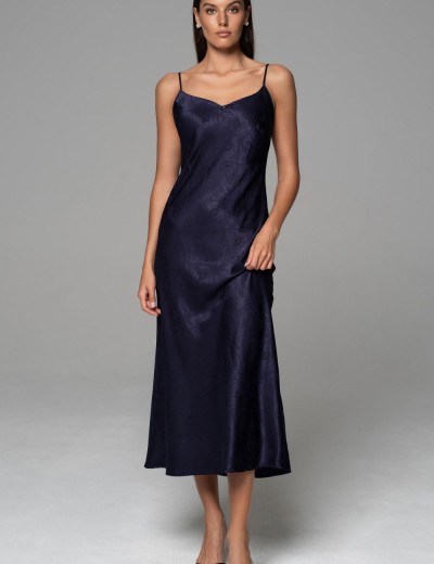 Сорочка с жаккадовым узором Mia-Amore ANORA 4804 темно-синий, Цвет: темно-синий, Размеры: 2XL, изображение 4