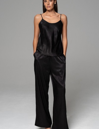 Шёлковая пижама-тройка Mia-Amore ANORA 4805 черный, Цвет: черный, Размеры: 2XL, изображение 2