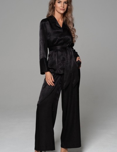 Пижама из жаккардового шёлка Mia-Amore ANORA 4806 черный, Цвет: черный, Размеры: 2XL, изображение 4