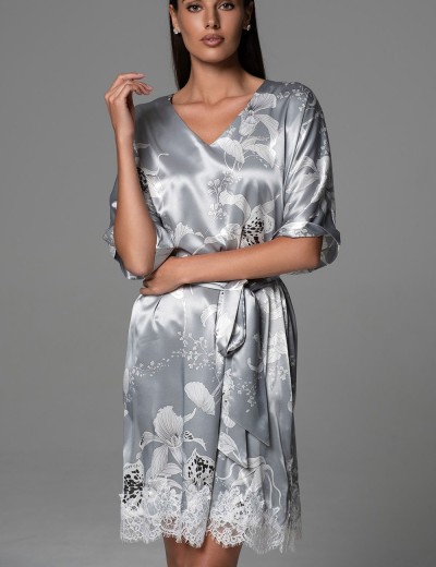 Туника из натурального шёлка Mia-Amore ARABEL 4357 серебристый, Цвет: серебристый, Размеры: 2XL/3XL, изображение 4