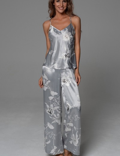 Комплект-тройка из шёлка Mia-Amore ARABEL 4776 серебристый, Цвет: серебристый, Размеры: 2XL, изображение 2