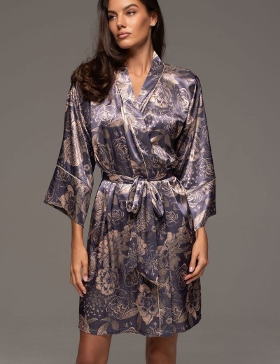 Короткий халат-кимоно Mia-Amore GIOCONDA 4683, Цвет: мультицвет, Размеры: 2XL/3XL, изображение 4