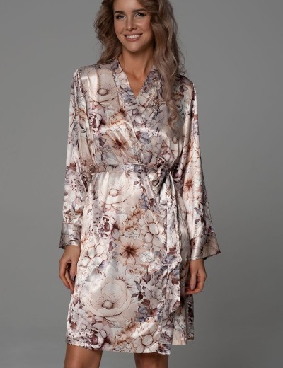 Короткий халат-кимоно Mia-Amore LAUREL 4783, Цвет: мультицвет, Размеры: 4XL/5XL, изображение 4