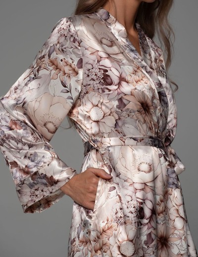 Короткий халат-кимоно Mia-Amore LAUREL 4783, Цвет: мультицвет, Размеры: 4XL/5XL, изображение 2