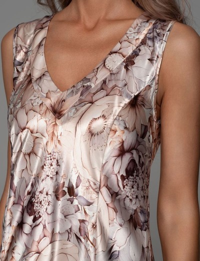 Шёлковая сорочка с рельефами Mia-Amore LAUREL 4788, Цвет: мультицвет, Размеры: 3XL, изображение 2