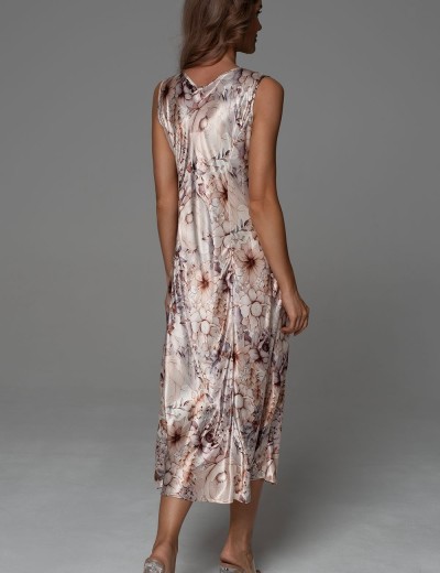 Шёлковая сорочка с рельефами Mia-Amore LAUREL 4788, Цвет: мультицвет, Размеры: 3XL, изображение 3