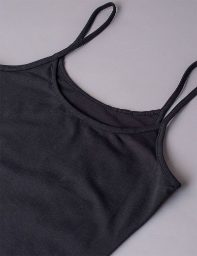 Хлопковая майка на тонких бретелях Sielei NATURAL COTTON 1430 nero, Цвет: nero (черный), Размеры: S, изображение 5