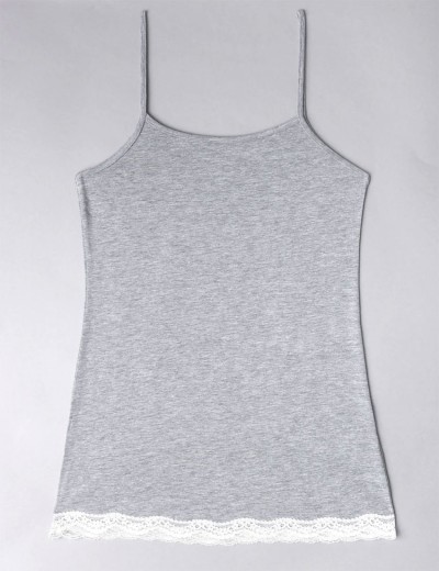 Хлопковая майка-топ Sielei NATURAL COTTON 1432 grigio melange, Цвет: grigio melange, Размеры: XS, изображение 5